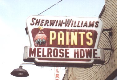 Melrose Hardware Store Sign